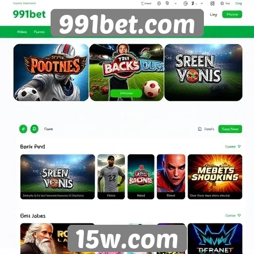 Oferta de jogos disponíveis em 991bet
